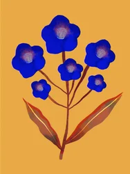 Flores de un azul intenso