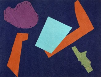 Guerra Universal: Obra de collage por Olga Rosanova, enero de 1916