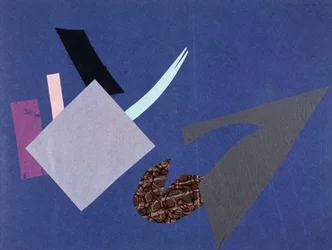 Guerra Universal: obra de collage de Olga Rosanova, enero de 1916