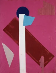Guerra Universal: obra de collage de Olga Rosanova, enero de 1916