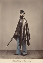 Poncho de goma,1866 (foto)