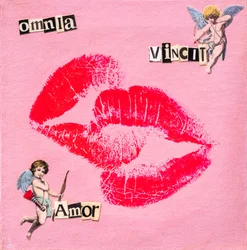 Kiss Omnia Vincit Amor, 2020 (técnica mixta sobre lienzo)