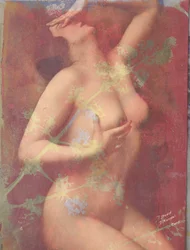 Desnudos, 2022( técnica mixta sobre papel)
