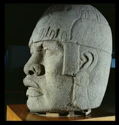 Cabeza Colosal 4 de San Lorenzo, Veracruz, México, preclásico (basalto)