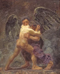 Jacob luchando con el ángel