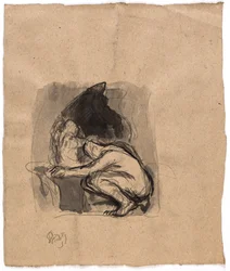 Estudio para "Dédalo e Ícaro"