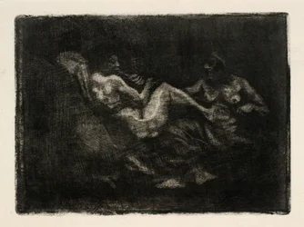 Dos brujas peleando por un palo de escoba