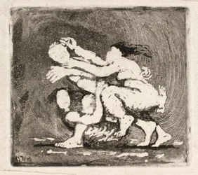 Dos mujeres peleando por un hombre