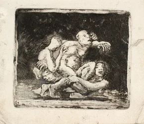 Dos mujeres peleando por un hombre