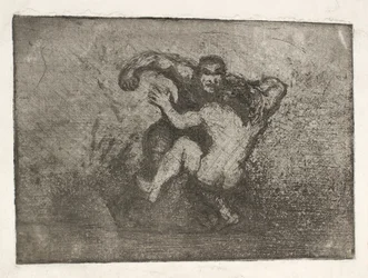 Dos hombres peleando