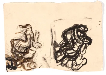 Dos estudios para "Dos mujeres peleando por un hombre"