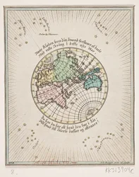 Mapa del mundo con poemas