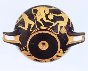 Kylix de figuras rojas ático, 500-480 a.C.