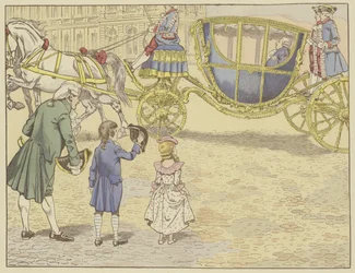 Llevado a Versalles por su padre en 1779, vio a un rey por primera vez, Luis XVI, a quien sucedería
