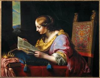 Santa Catalina Hypatia (pintura sobre lienzo)