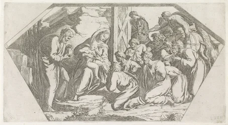 Adoración de los Reyes Pinturas en la Logia de Rafael (título de la serie)