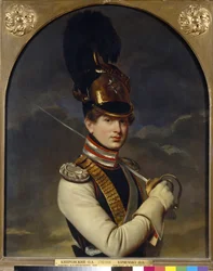 Retrato del conde Nikita Petrovich Troubetskoy (1804-1886) (Conde Nikita Petrovich Trubetskoy) - Pintura de Orest (Oreste) Adamovich Kiprensky (1782-1836), huile sur toile (93,5x76,5 cm)
