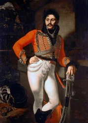 Retrato del coronel socorrista E.V.Davydov
