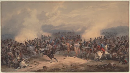 Húsares y cazadores en la batalla del río Chernaya el 16 de agosto de 1855, 1855