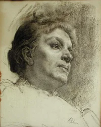 Cabeza de una mujer