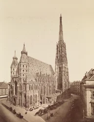 1.º, Stephansplatz 1 - Catedral de San Esteban - fachadas oeste y sur - vista elevada