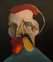 Otro Vincent, 2022 (óleo y acrílico sobre lienzo)