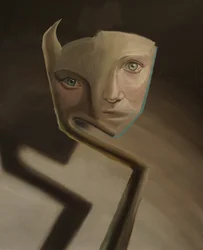 Alma dividida, 2023 (óleo sobre lino)