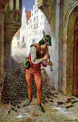 Flautista de Hamelin, c.1910s (ilustración)