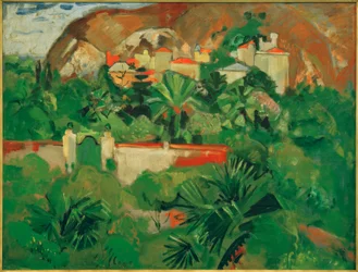 Paisaje italiano con puerta, Levanto