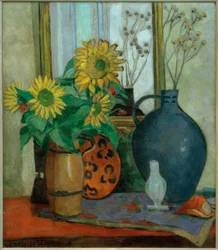 Girasoles con cuenco de Matisse
