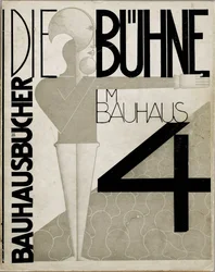 Diseño de portada El escenario en la Bauhaus Die Bühne im Bauhaus, 1925