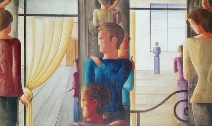 Grupo de doce con interior. 1930