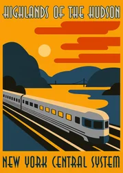 Tren Hudson de estilo Art Déco