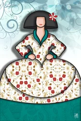 Ilustración de moda elegante
