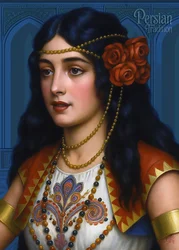 Elegante belleza persa