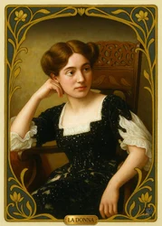 Retrato de una mujer elegante