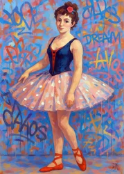 Bailarina de arte urbano