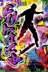 Graffiti urbano y skater