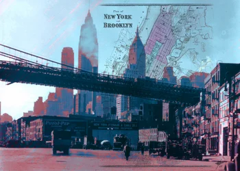 Mapa antiguo de Nueva York