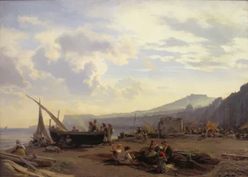 Chemnitz, Colecciones de Arte, Oswald Achenbach, Escena de playa