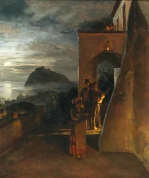Serenata vespertina en Ischia, Castello Aragonese al fondo