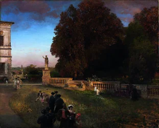 En el parque de la Villa Borghese