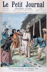 Un cautivo francés, Tonkin, Vietnam, 1895