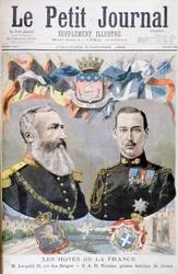 Rey Leopoldo II de Bélgica y Príncipe Nicolás de Grecia y Dinamarca, 1895