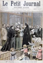 Madame Faure en el pesebre de Fourcade, Francia (1896)
