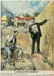 La agricultura moderna en 1897 (Grabado)
