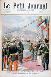 Nicolás II de Rusia y Félix Faure, Presidente de la República Francesa, 1896