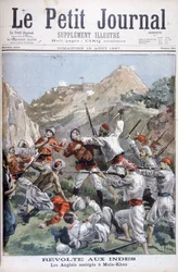 Revuelta en la Frontera Noroeste, los británicos sitiados en Malakand, India, 1897