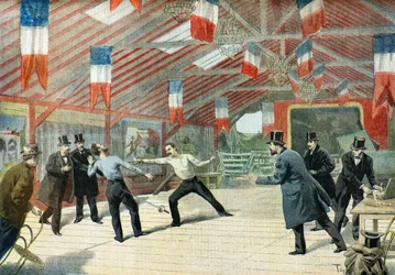 muerte de Jules Hippolyte Percher,1895 (Ilustración)