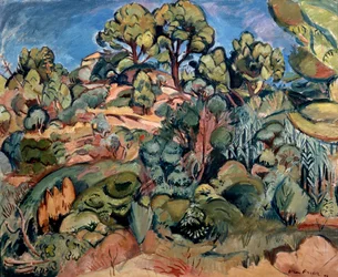 Árboles en Cassis, 1909